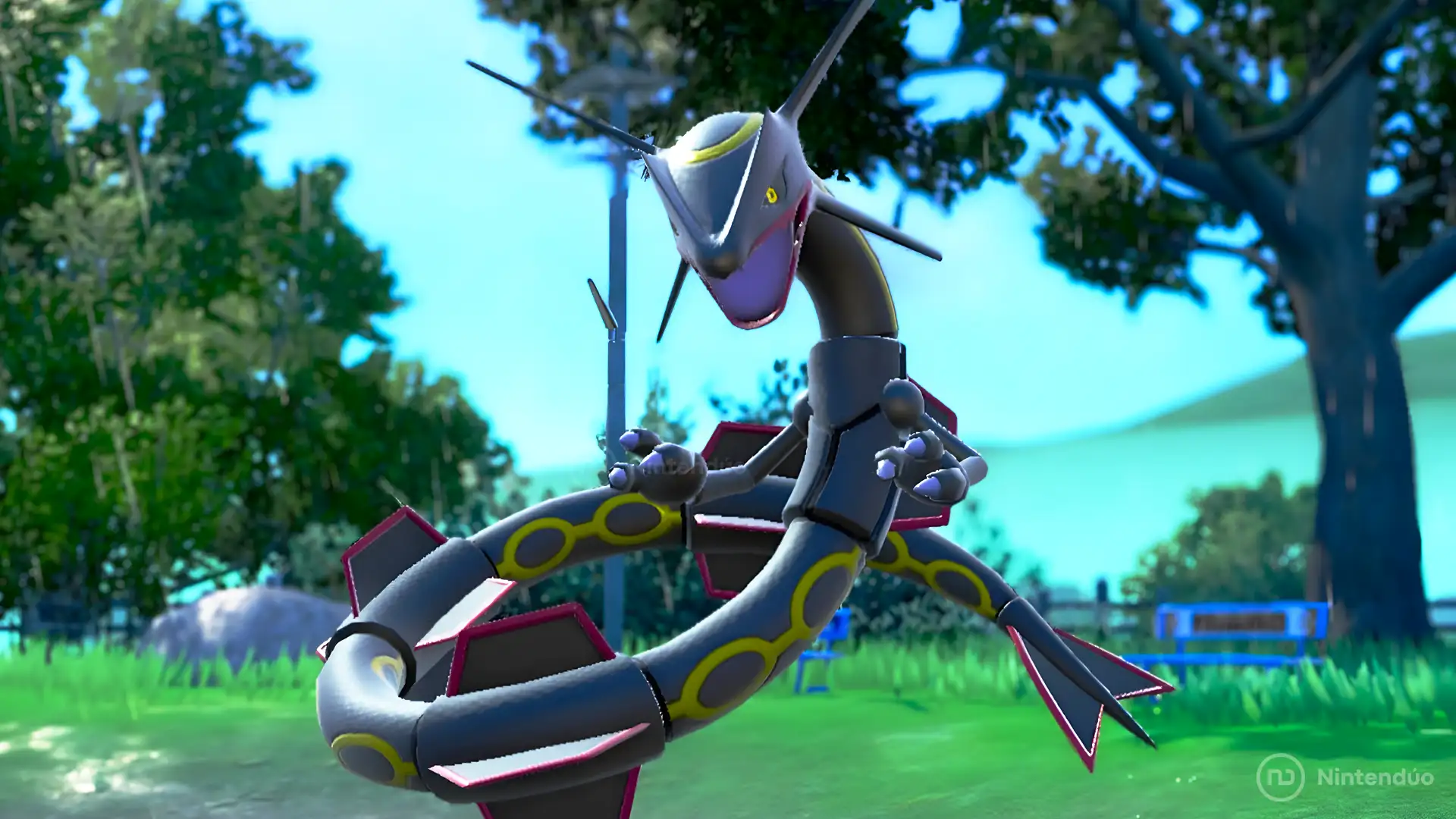 Rayquaza Shiny Pokémon Escarlata y Púrpura