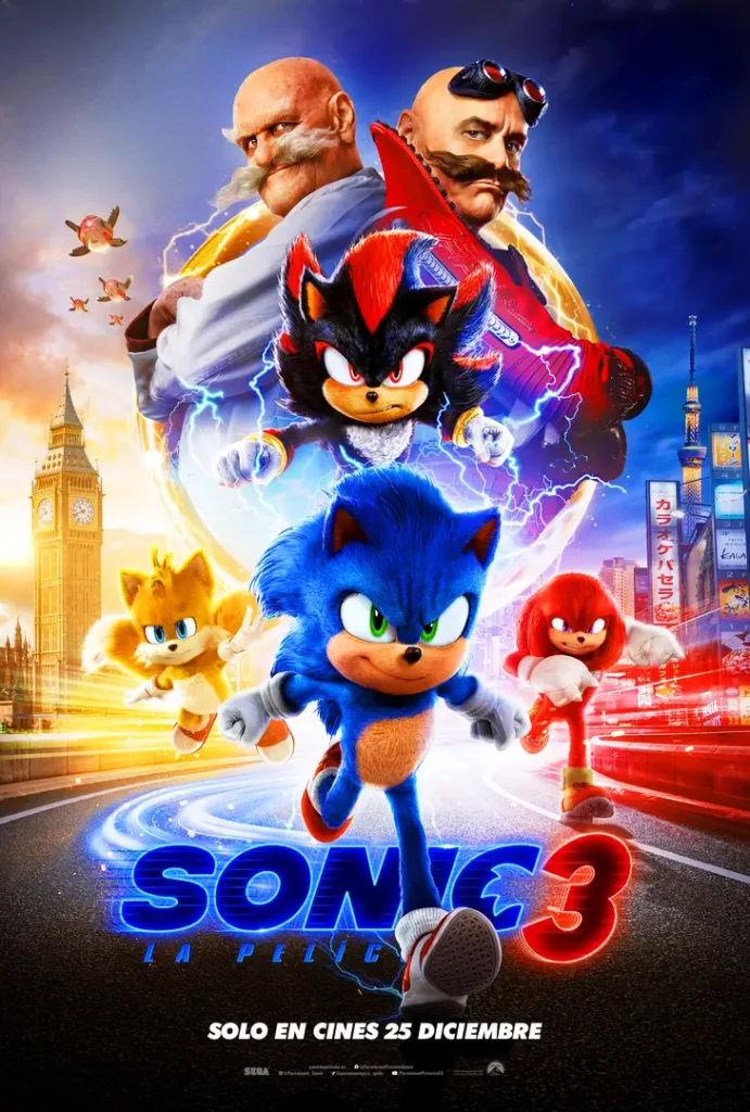 Póster de Sonic 3 La Película