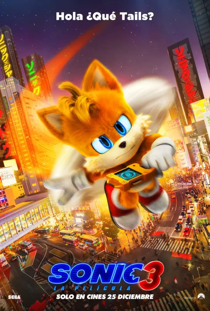 Póster de Tails - Sonic 3 La Película