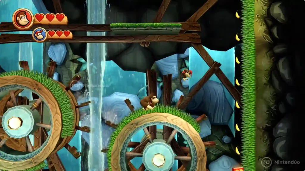 Pantalla 1-1 en Donkey Kong Country Returns HD