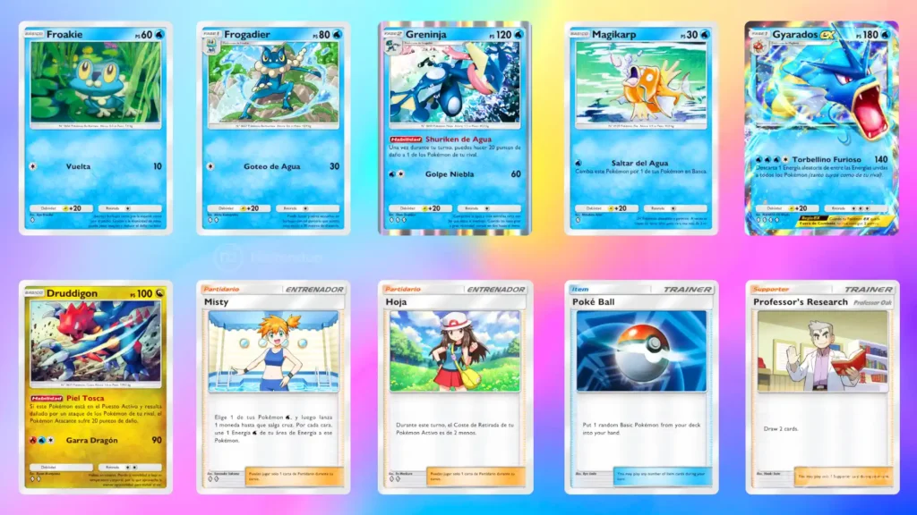 Baraja Gyarados ex Greninja