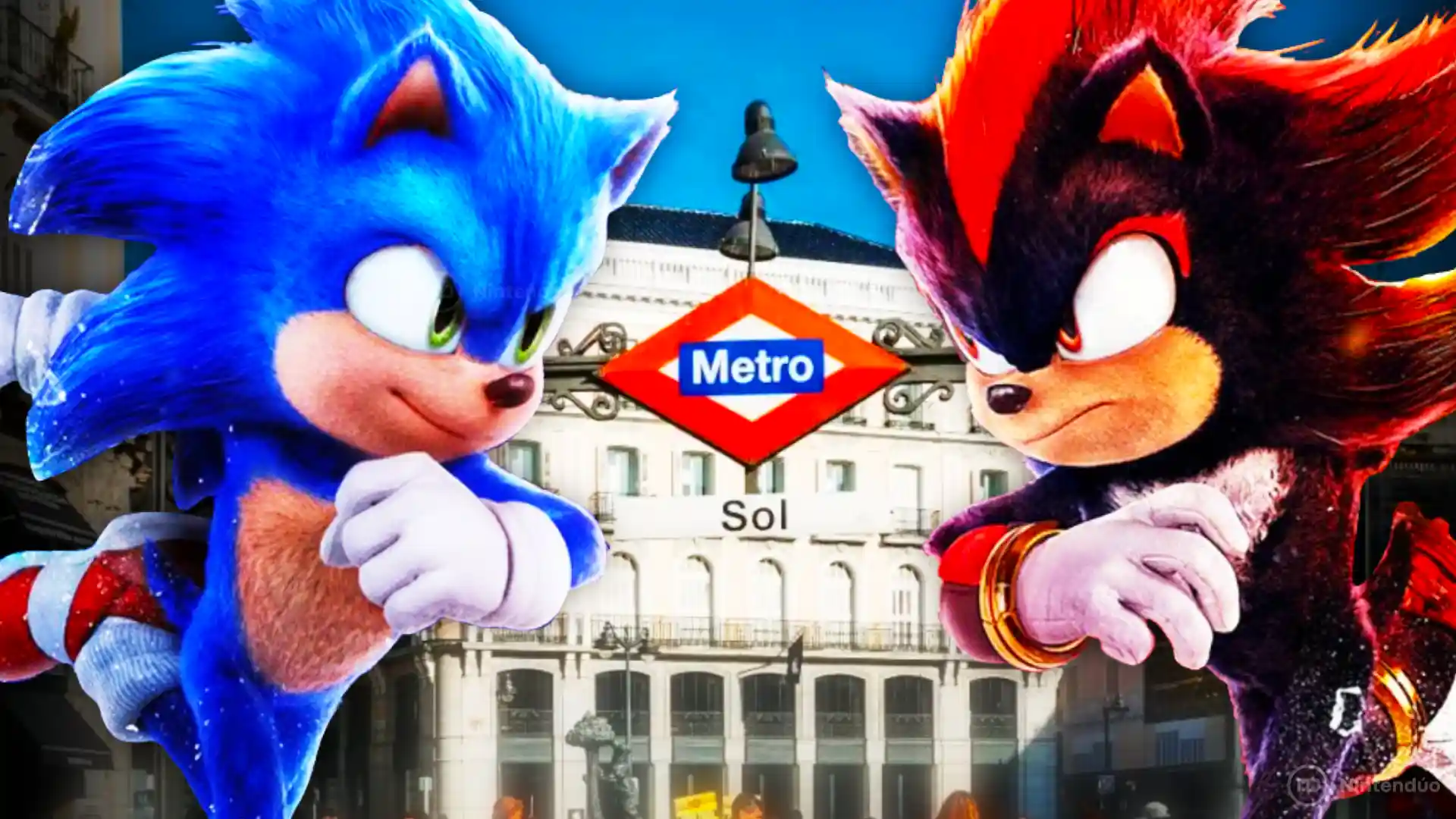 Sonic 3 La Película está invadiendo el metro de Madrid