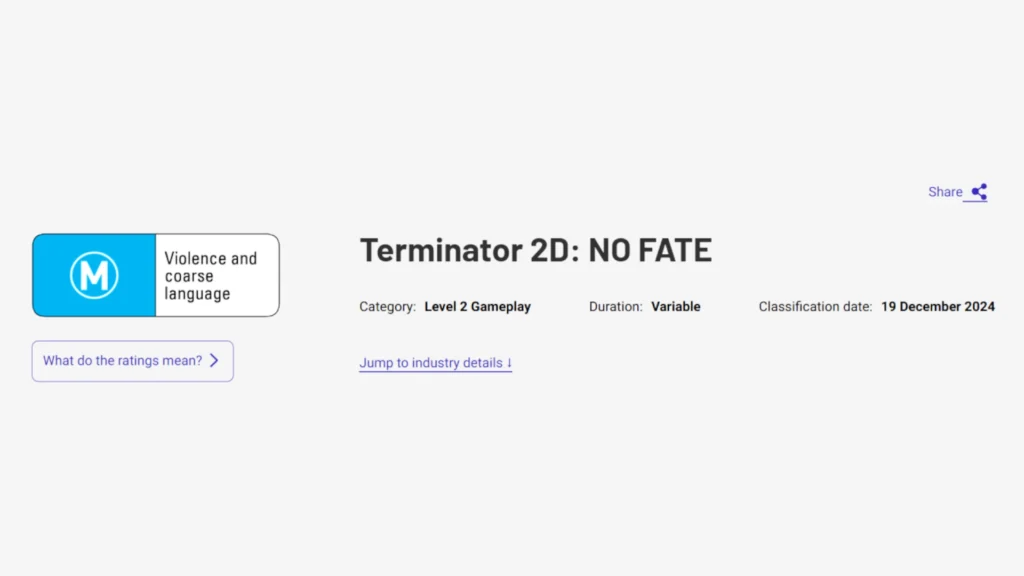 Terminator 2D No Fate Australia