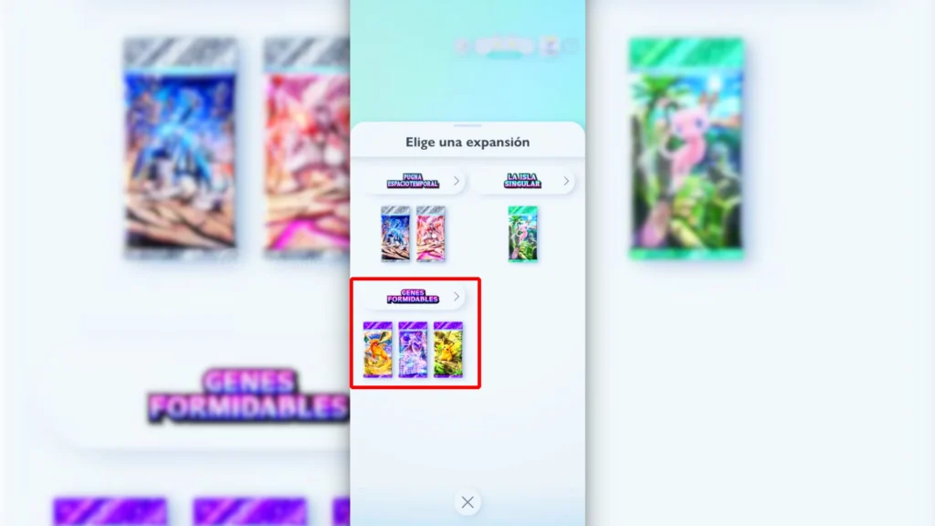 Abrir sobres de mejora antiguos Pokémon TCG Pocket