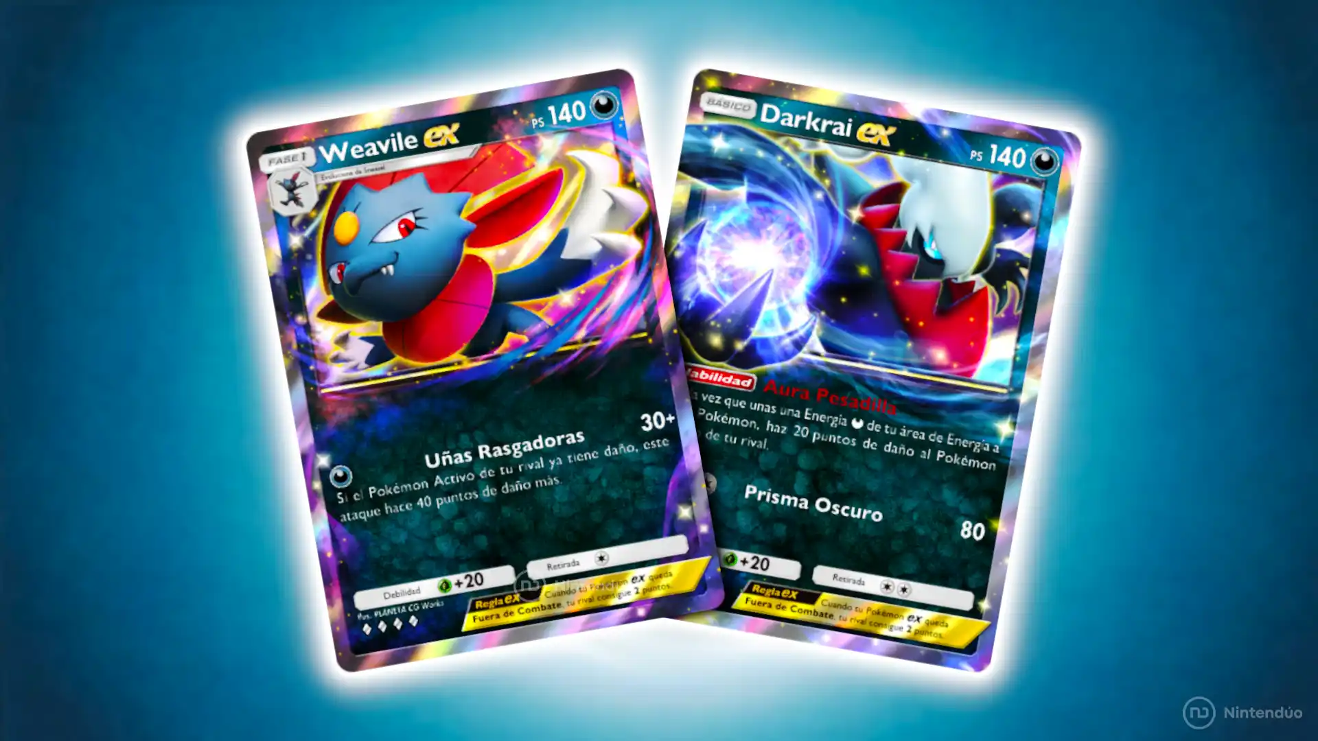 Mazo Weavile ex Darkrai ex Pokemon TCG Pocket