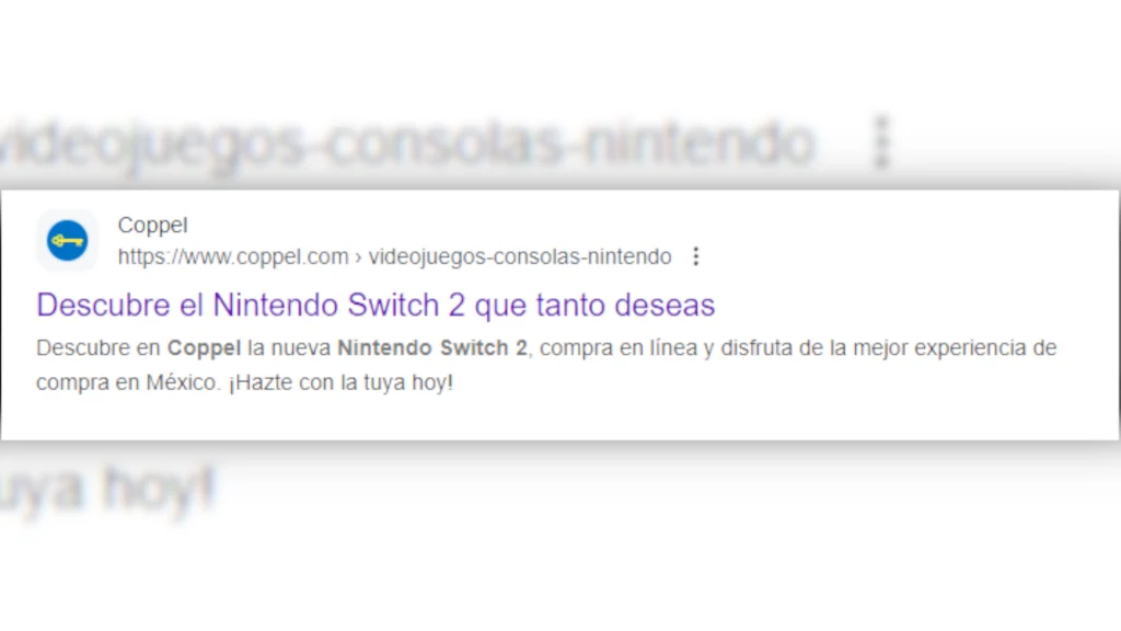 Coppel Nintendo Switch 2