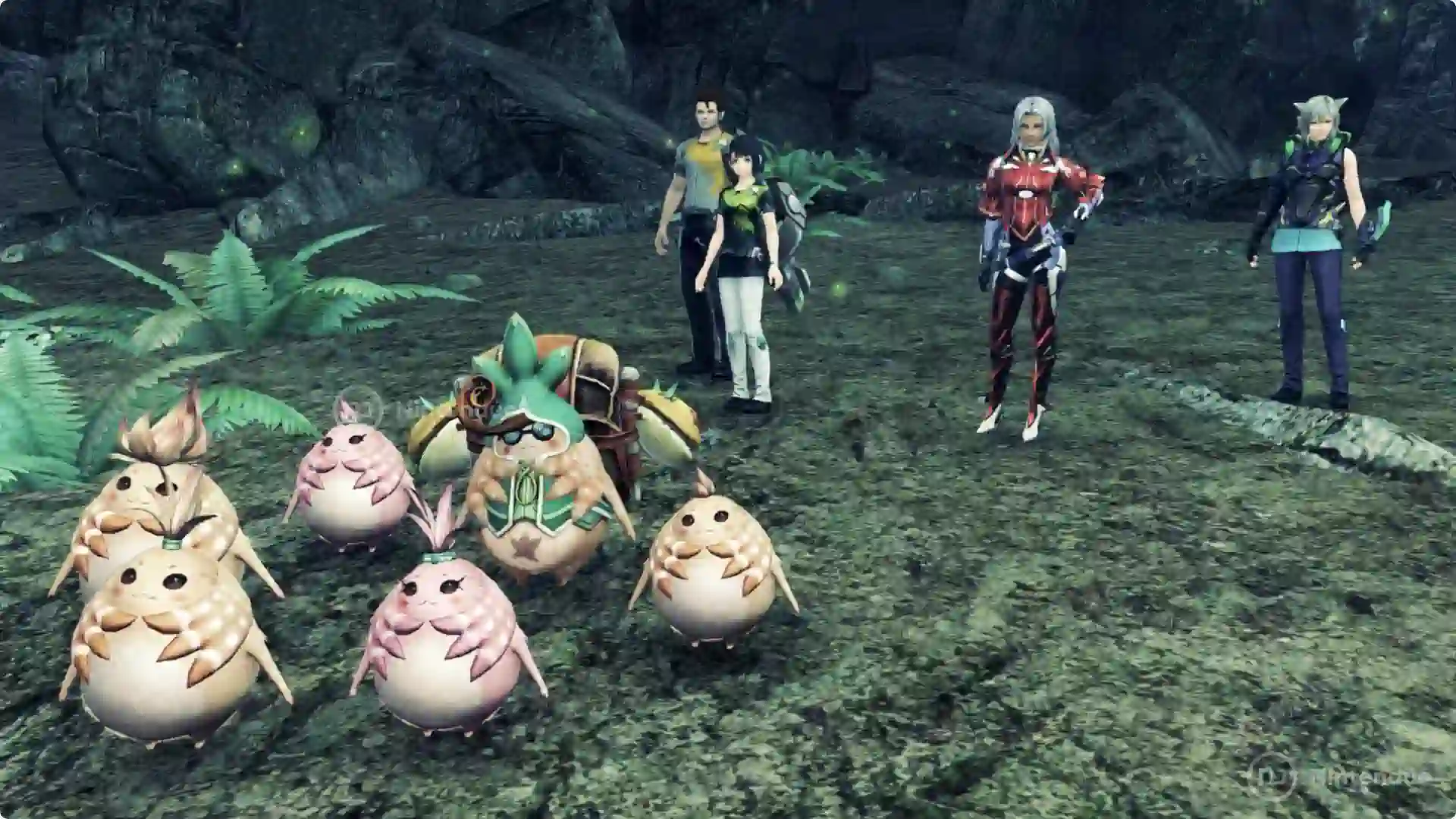 Familia nopon de Tatsu en Xenoblade Chronicles X para Nintendo Switch