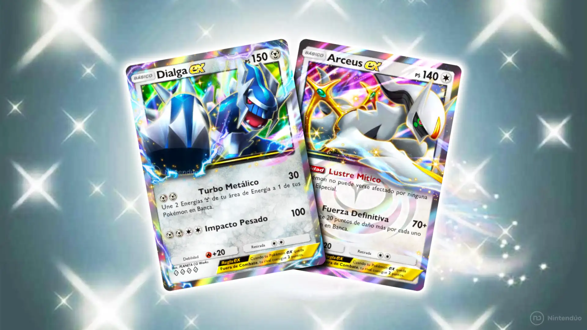 Baraja Dialga ex Arceus ex Pokemon TCG Pocket