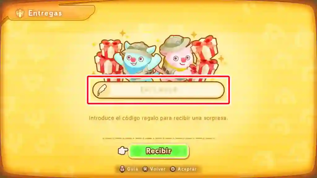 Introducir Codigo Regalo Campo Codigo