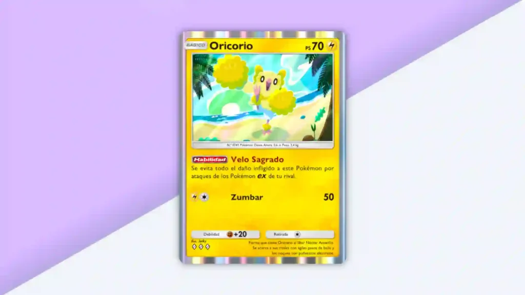 Carta Oricorio Animado