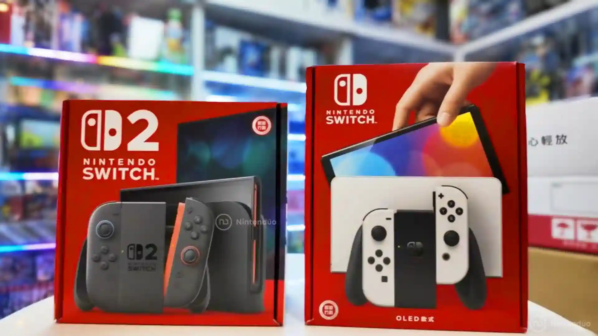 Comparativa Caja Nintendo Switch 2 vs OLED