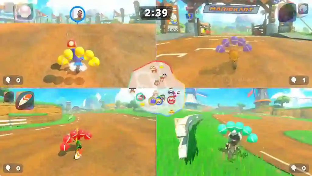 Modo Batalla en Mario Kart World