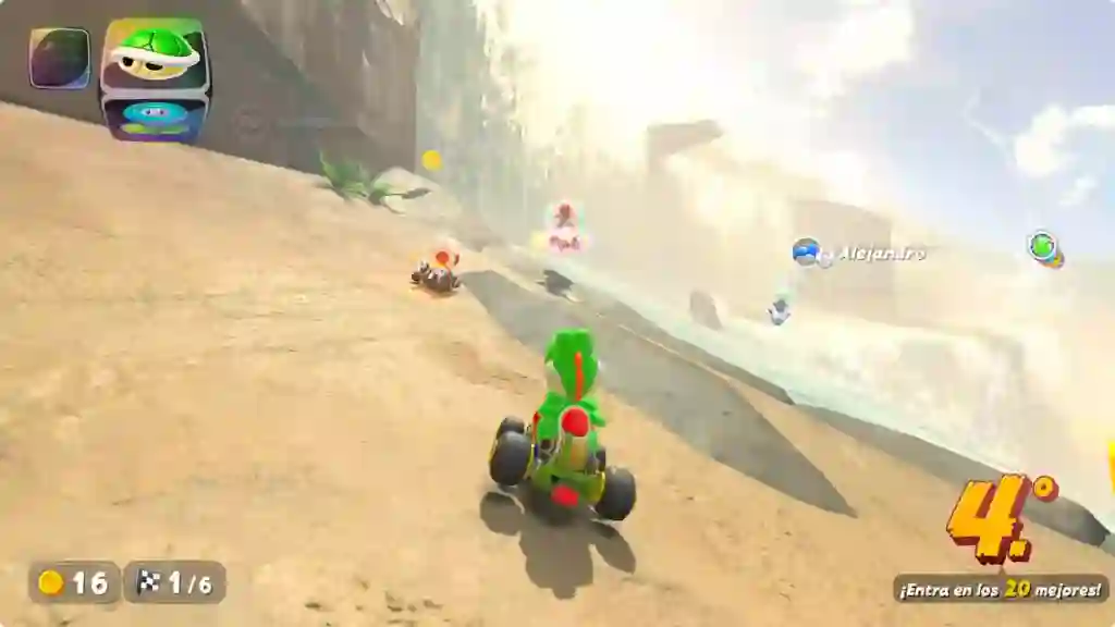 Yoshi en Mario Kart World