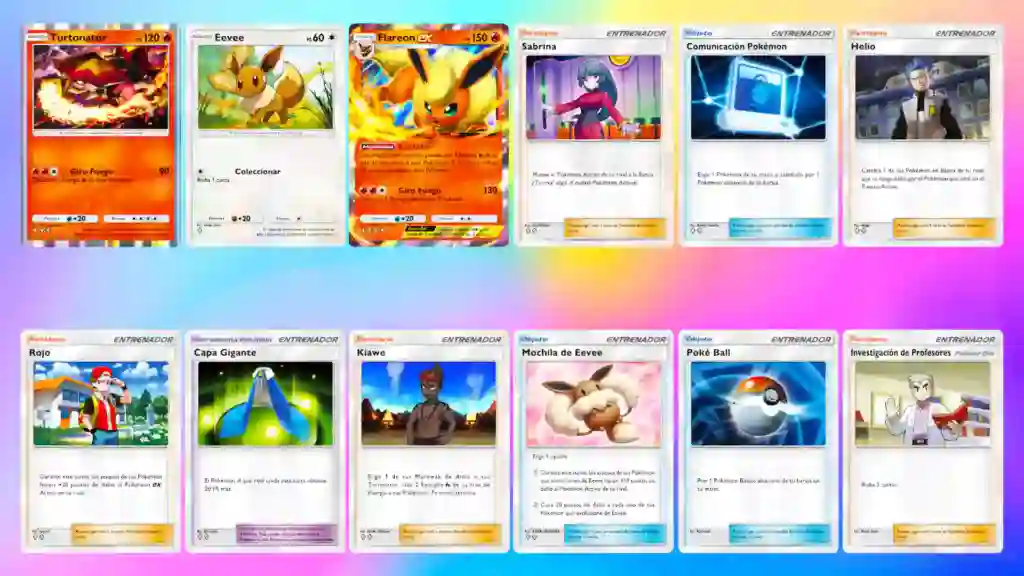 Baraja Flareon EX JCC Pokémon Pocket