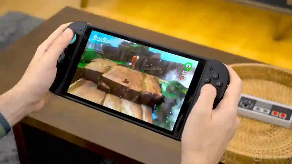 Nintendo Switch 2 con Super Mario Odyssey en Portátil