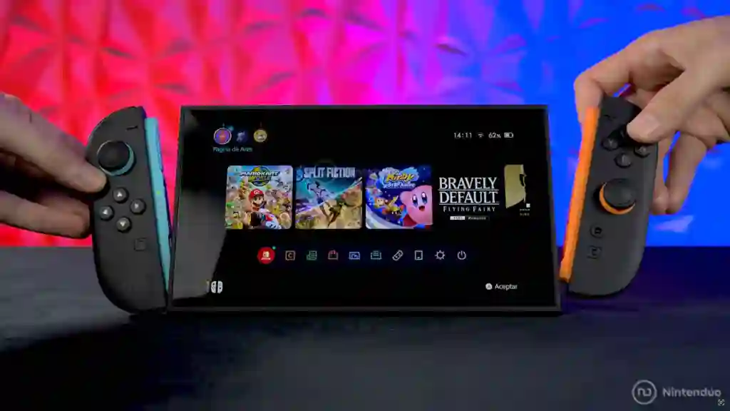 Nintendo Switch 2 desacoplando Joy-Con 2