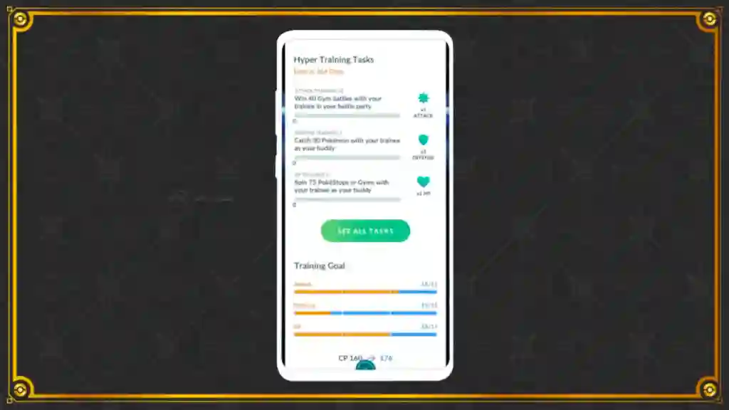 Pokémon GO Tareas Hiperentrenamiento