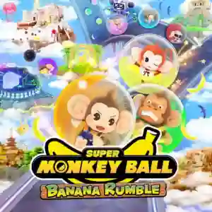Super Monkey Ball Banana Rumble: AiAi y sus amigos ruedan dentro de esferas transparentes en un mundo de carreras con plátanos y circuitos coloridos
