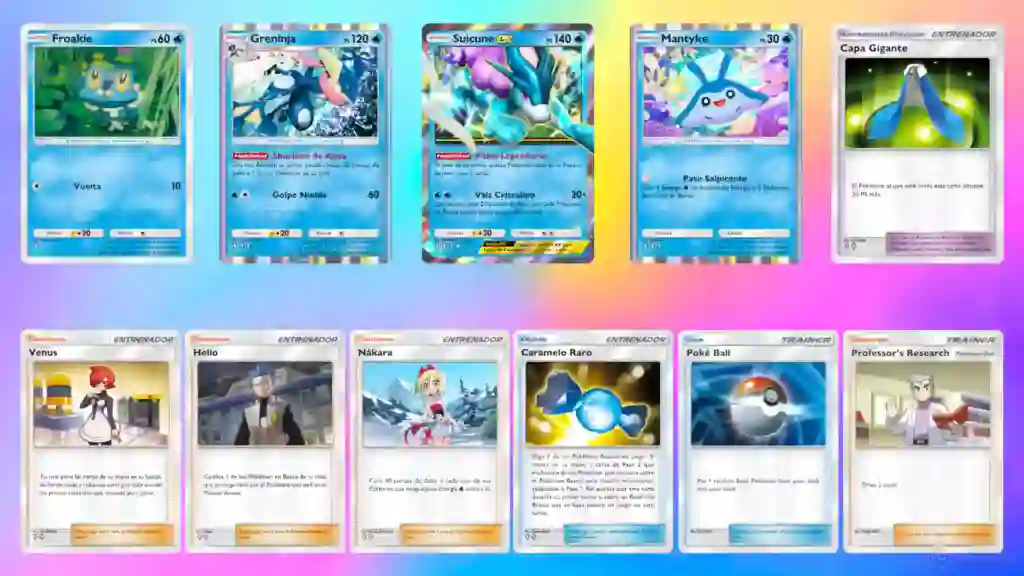 Baraja Suicune ex Pokemon TCG Pocket