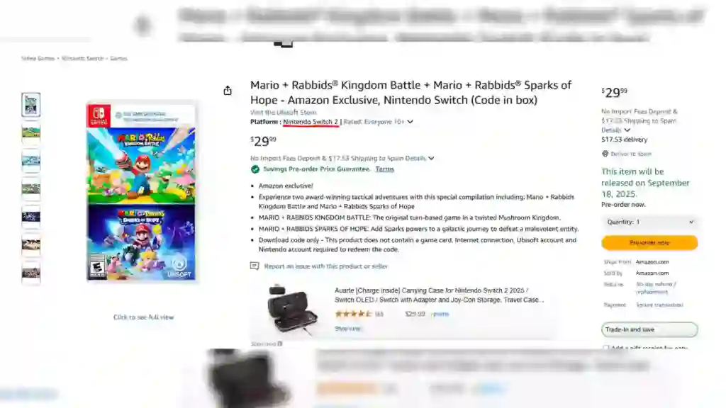 Pack Mario Rabbids Switch 2