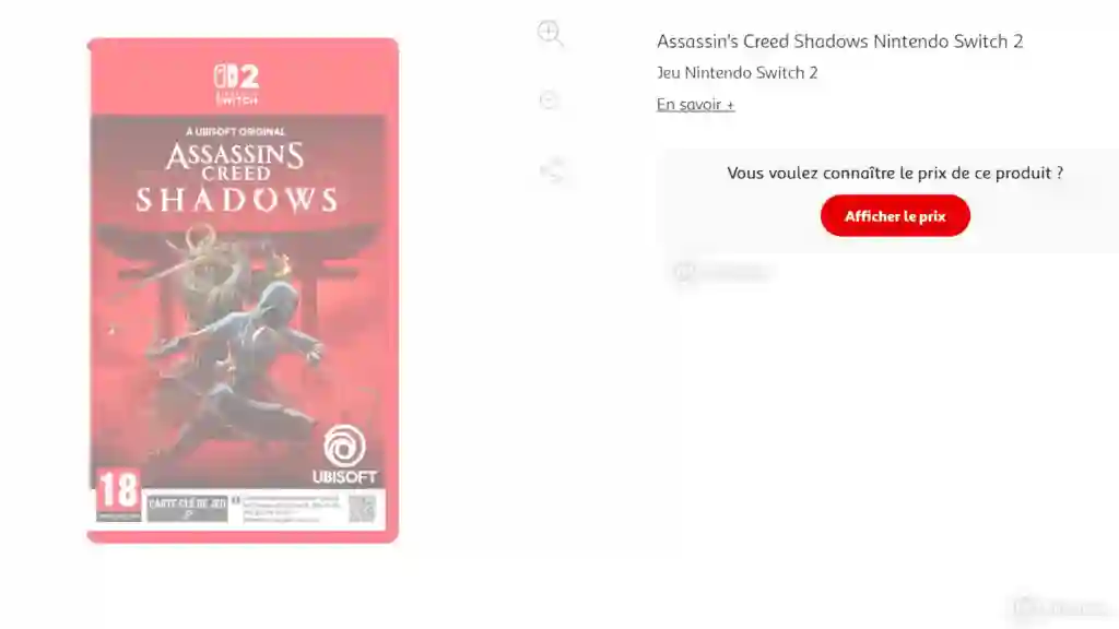 Assassins Creed Shadows Switch 2