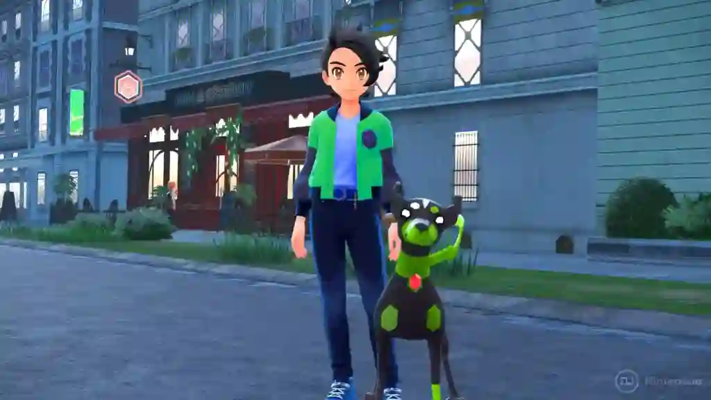 Entrenador con Zygarde en Leyendas Pokemon ZA