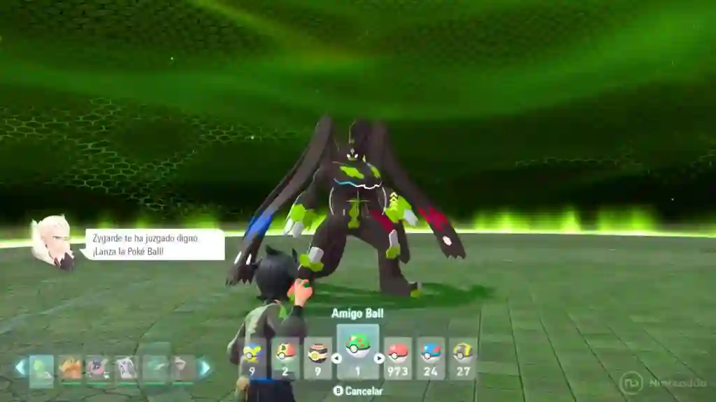 Capturar Zygarde en Leyendas Pokemon ZA