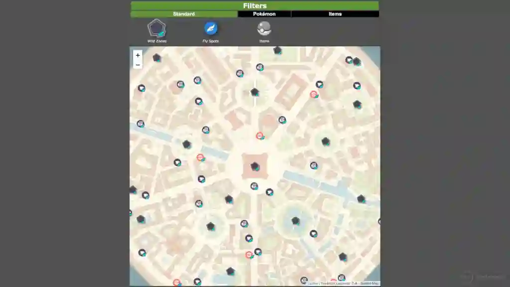 Mapa Interactivo Leyendas Pokemon ZA Mapa Interactivo Leyendas Pokemon ZA