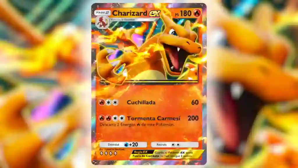 Carta de Charizard ex (Genes Formidables) JCC Pokémon Pocket