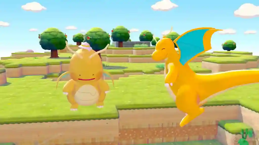 Pokémon Pokopia Ditto Dragonite