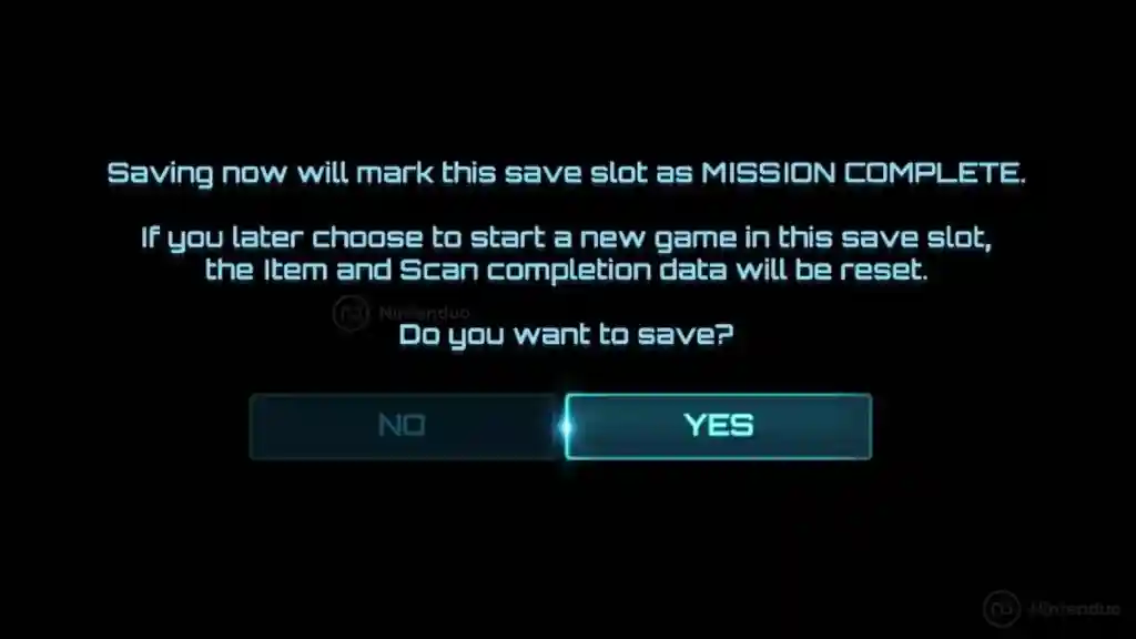 Metroid Prime 4 Mensaje Creditos Guardado