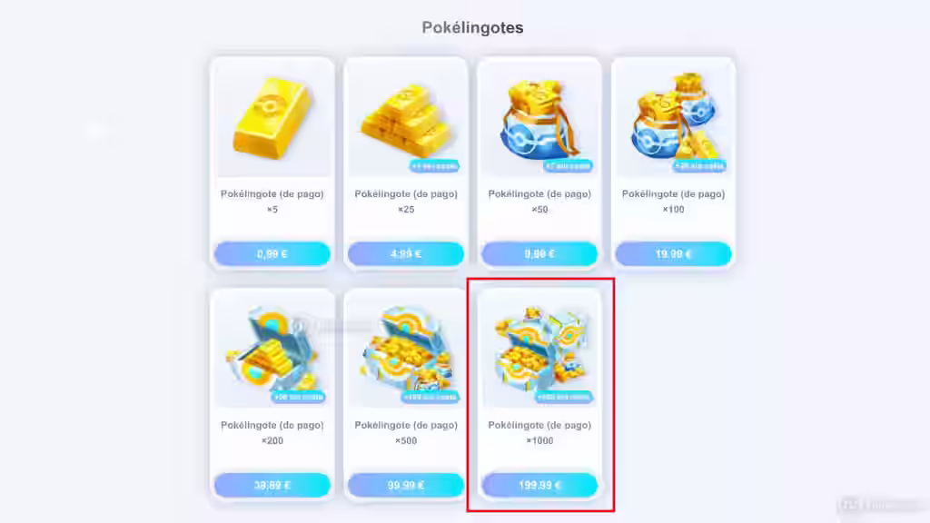 Pokelingotes Tienda Web Pokemon TCG Pocket