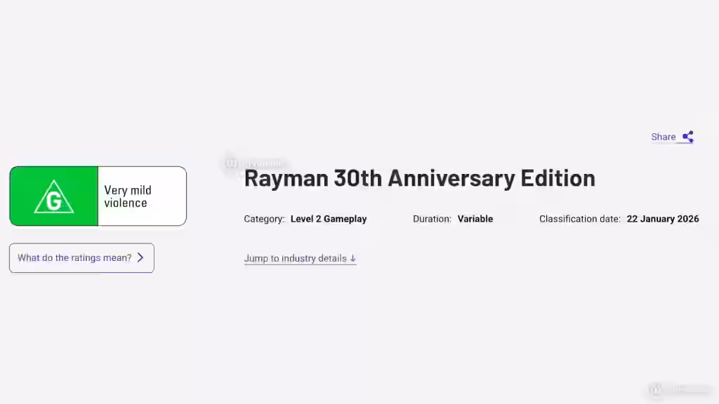 Rayman Registro