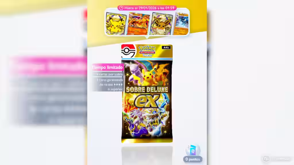 Regreso Sobre Deluxe ex JCC Pokemon Pocket