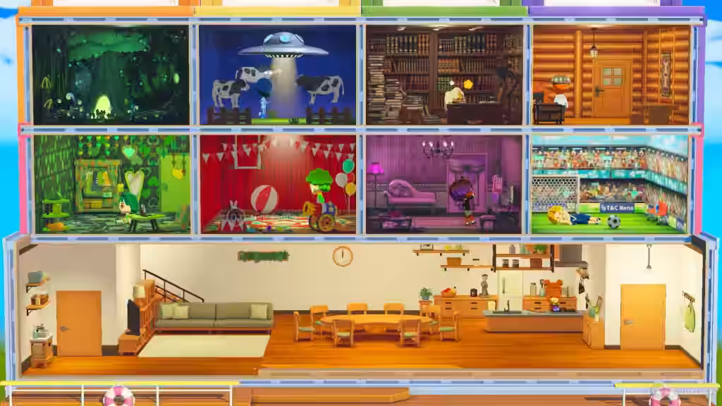 Tomodachi Life Una vida de ensueño casa compartida