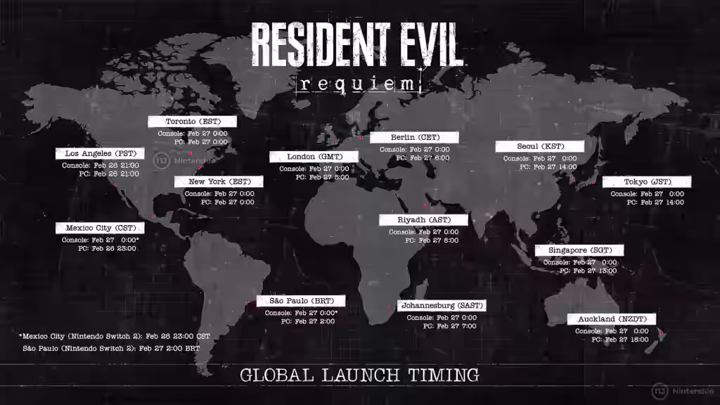 Horario Salida Resident Evil Requiem
