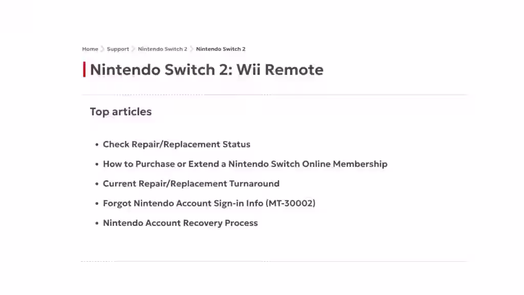 ¿Ha filtrado Nintendo la compatibilidad del Wii Remote con Switch 2? Su web desata la locura, pero…