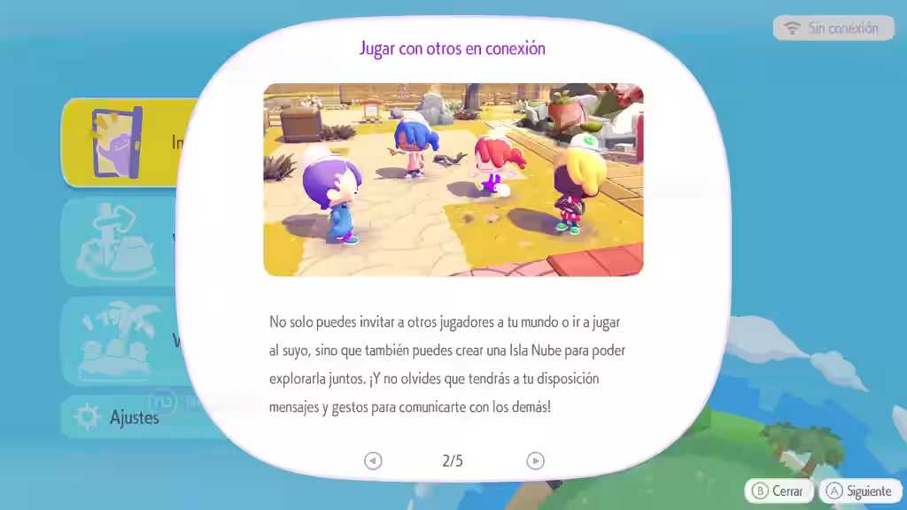 Opciones online de Pokémon Pokopia