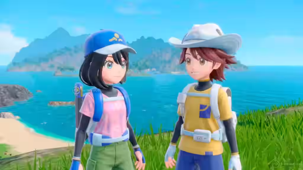 Protagonistas Pokémon Viento y Oleaje