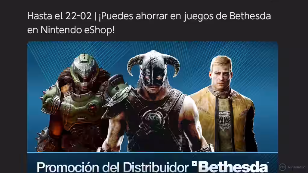 Promocion Bethesda Switch 2