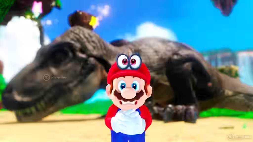 Super Mario Odyssey TRex