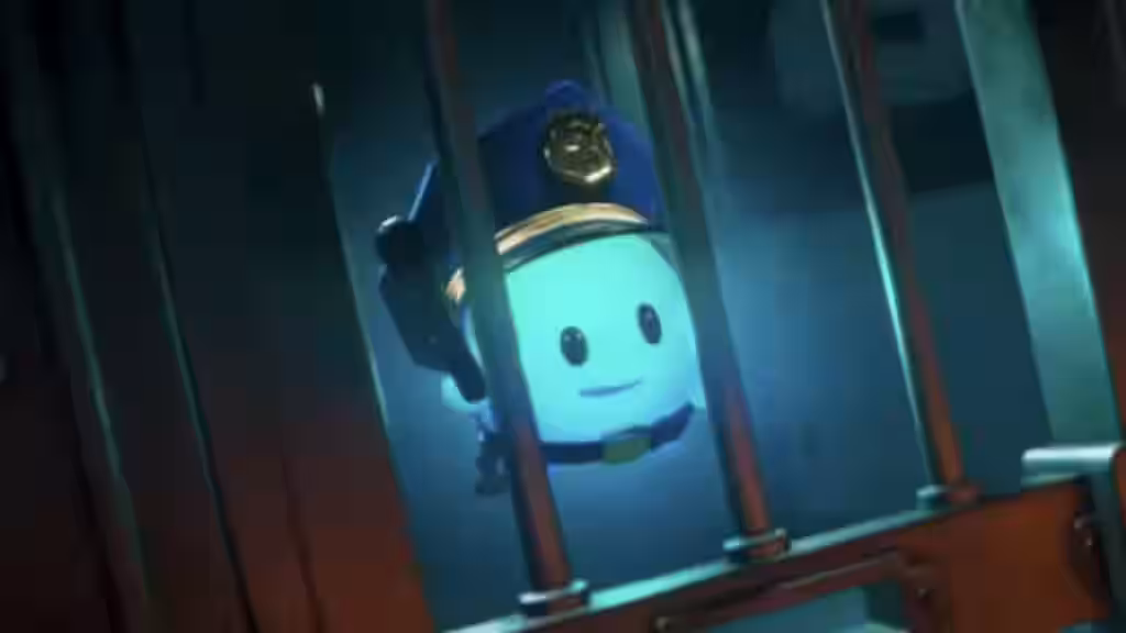 Lumalee en la prisión de Super Mario Galaxy la película