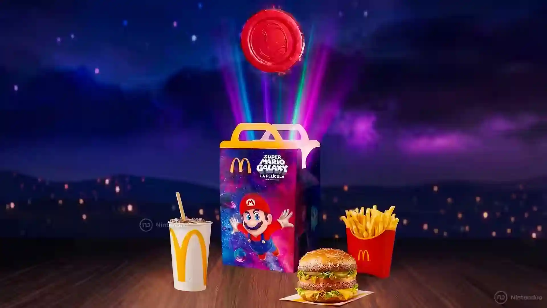 Reventa Menu McDonalds Mario Galaxy Pelicula