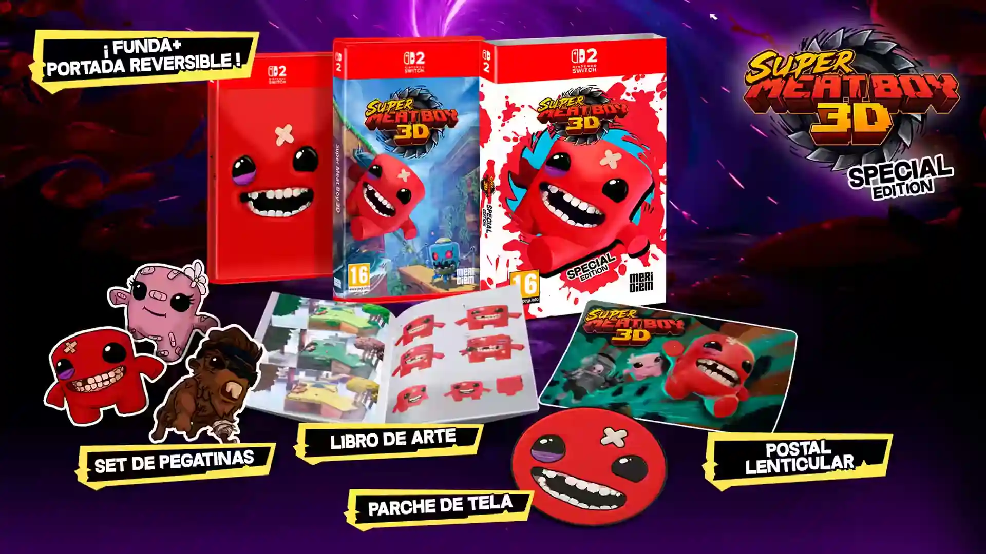 Edicion Especial Super Meat Boy 3D