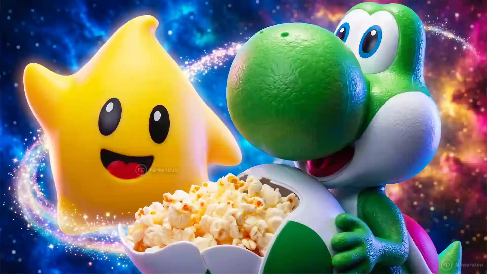 Cubos Palomitas Super Mario Galaxy La Película