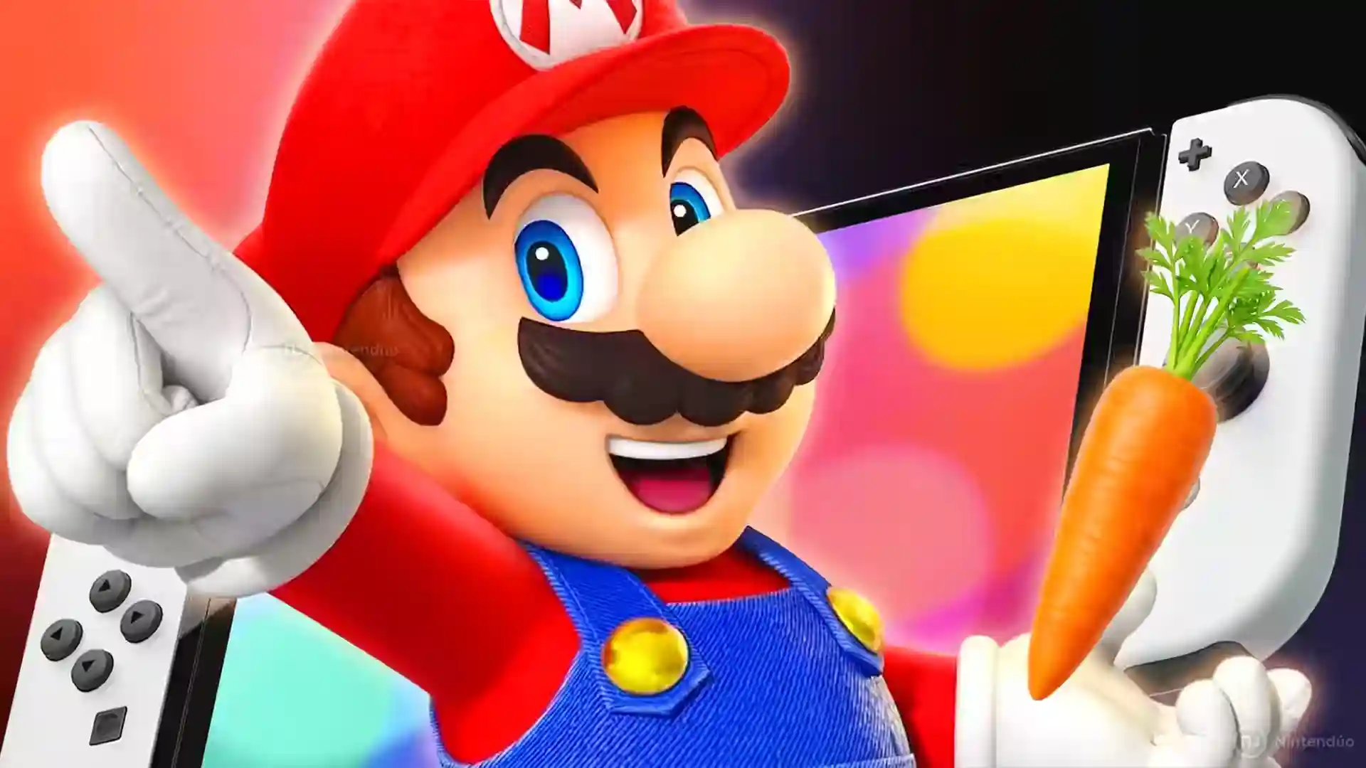 Zanahoria pantalla táctil Nintendo Switch